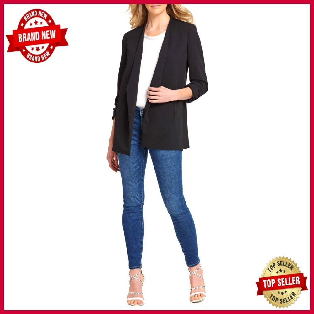 Long Sleeve Shawl Collar Blazer Jacket Classic Fit Polyester Spandex